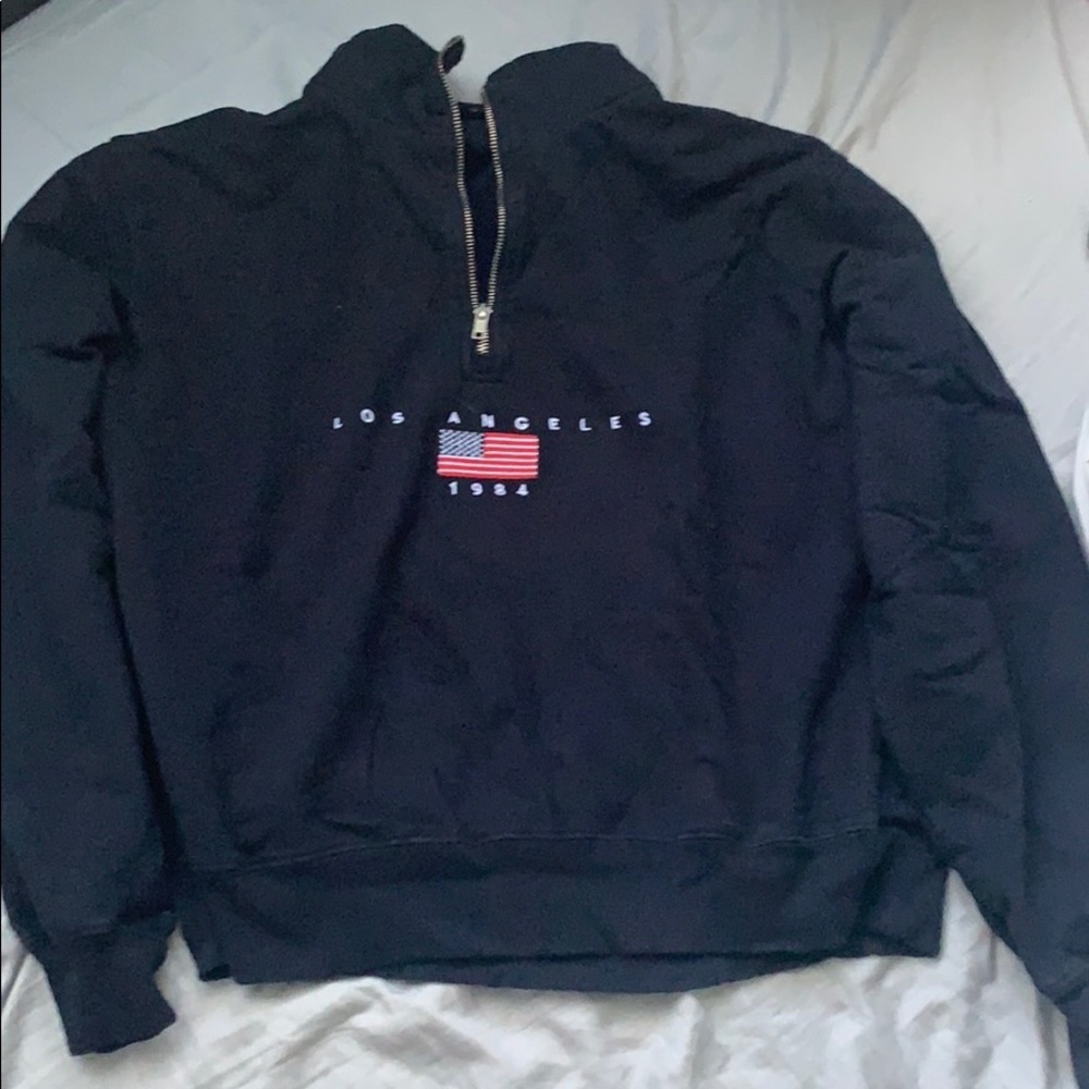 brandy Melville navy quarter zip